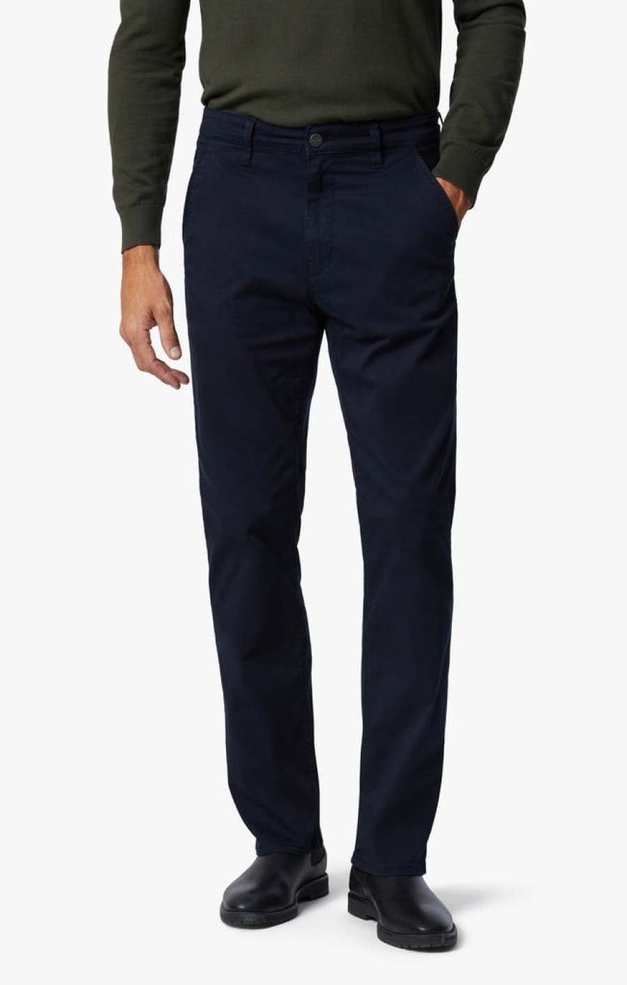 Pants 34 Heritage | Charisma Relaxed Straight Chino In Navy Twill