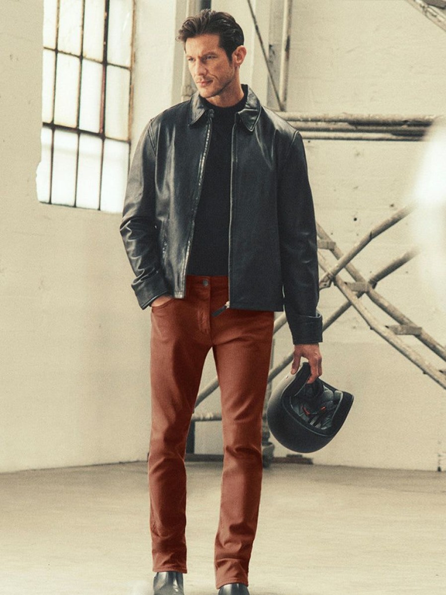 Pants 34 Heritage | Charisma Relaxed Straight Pants In Cinnamon Comfort