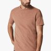 T-Shirts 34 Heritage | Slub Crew Neck T-Shirt In Argan Oil