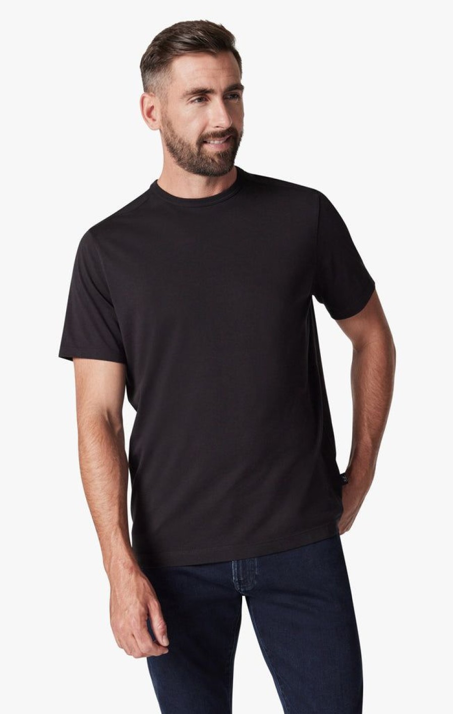 T-Shirts 34 Heritage | Basic Crew Neck T-Shirt In Black