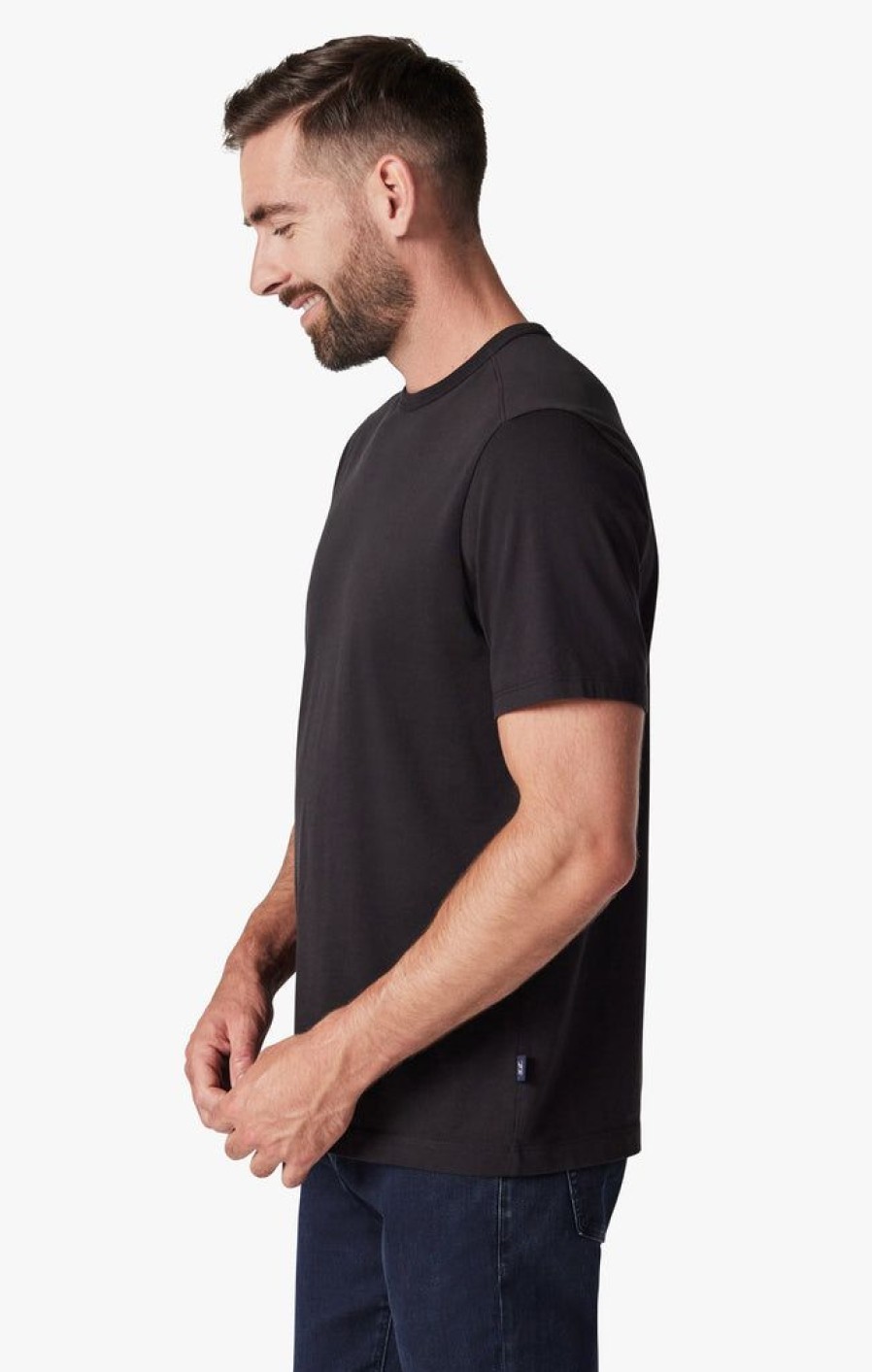 T-Shirts 34 Heritage | Basic Crew Neck T-Shirt In Black