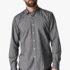 Shirts 34 Heritage | Herringbone Shirt In Anthracite Melange