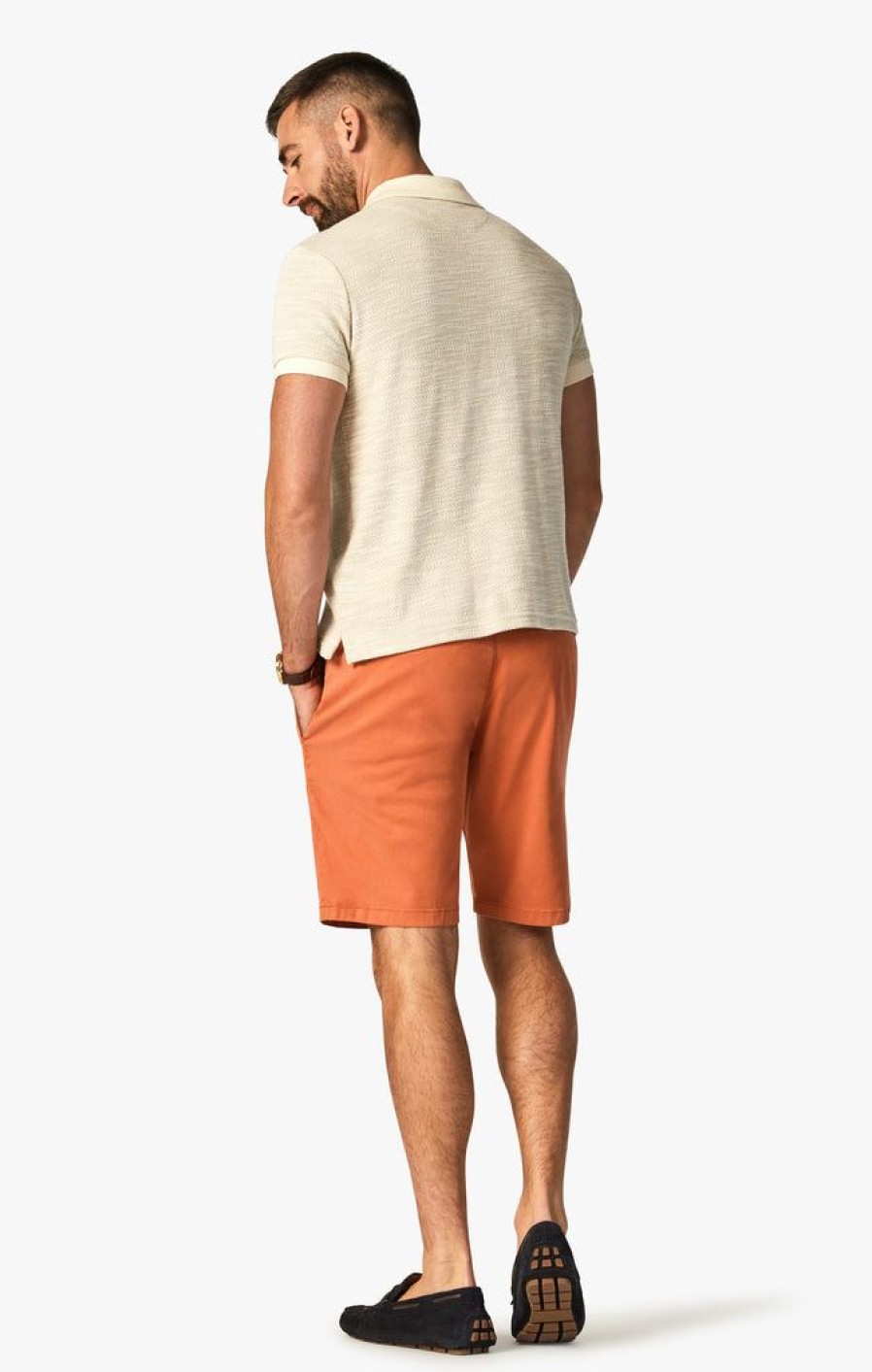 Shorts 34 Heritage | Nevada Shorts In Orange Rust Soft Touch