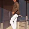 Pants 34 Heritage | Courage Straight Leg Pants In Double White Comfort