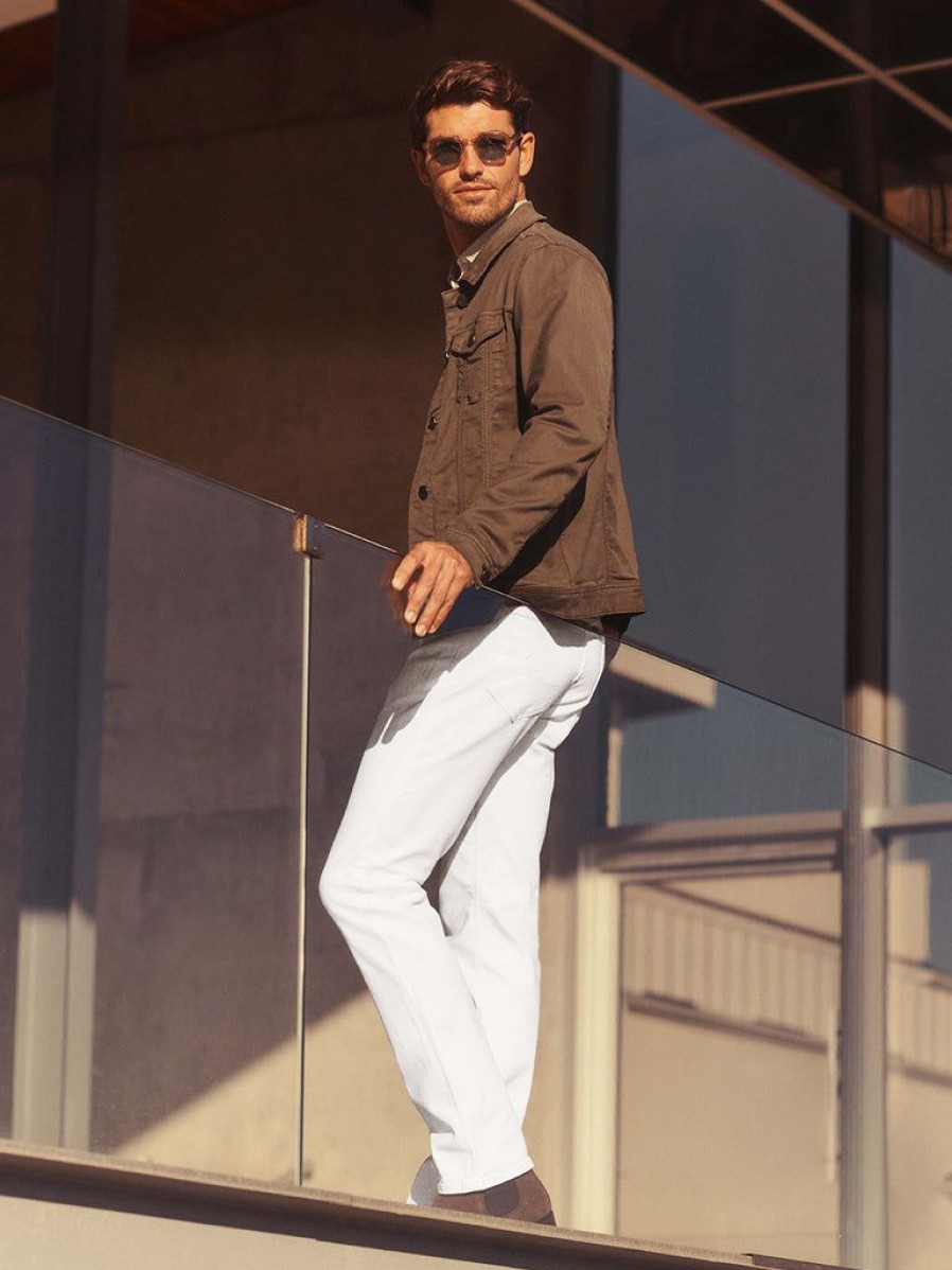 Pants 34 Heritage | Courage Straight Leg Pants In Double White Comfort