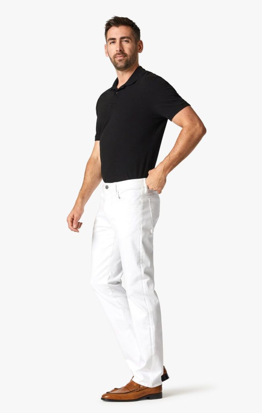 Pants 34 Heritage | Courage Straight Leg Pants In Double White Comfort