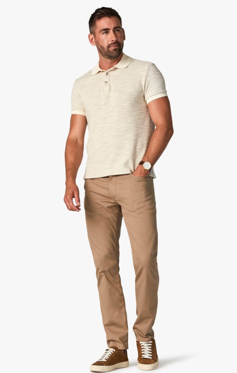 Pants 34 Heritage | Charisma Relaxed Straight Pants In Khaki Summer Coolmax