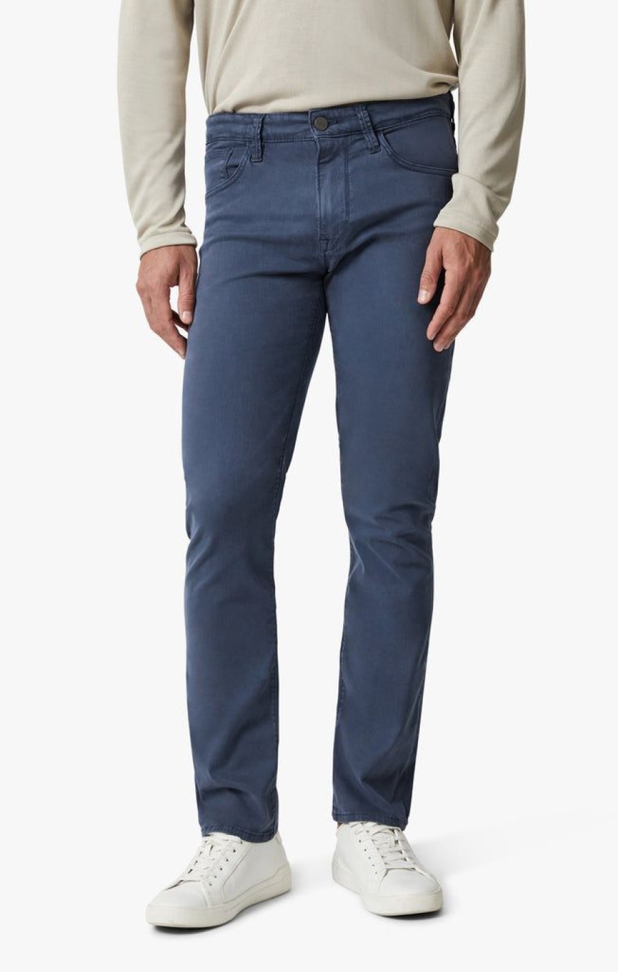 Pants 34 Heritage | Cool Tapered Leg Pants In Dark Denim Twill