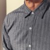 Shirts 34 Heritage | Herringbone Shirt In Blue