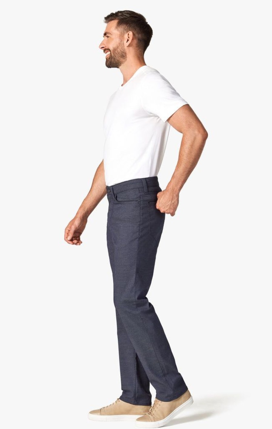 Pants 34 Heritage | Charisma Relaxed Straight Pants In Navy Coolmax