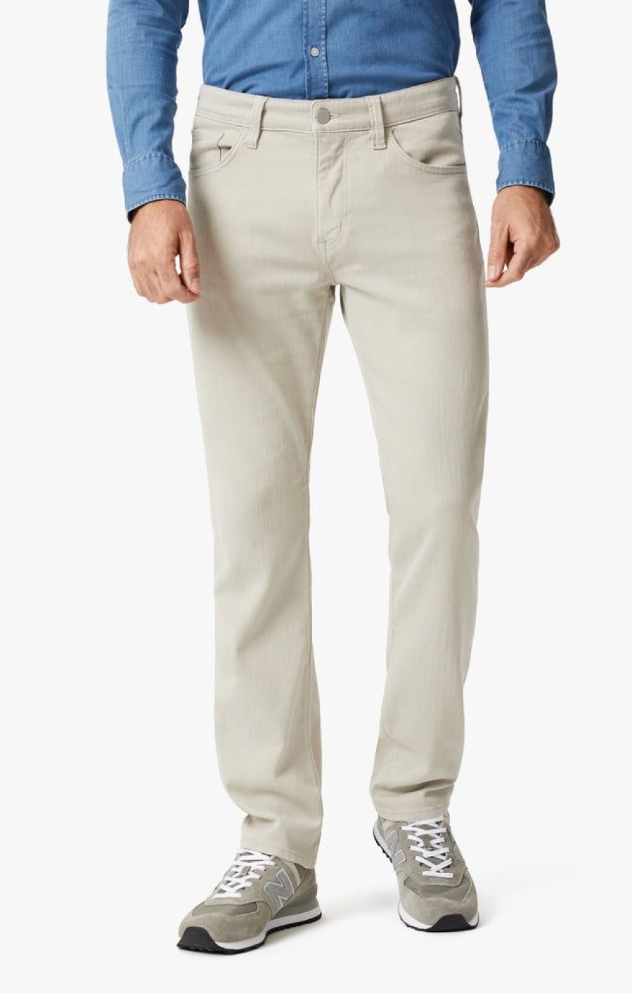 Pants 34 Heritage | Courage Straight Leg Pants In Oyster Herringbone