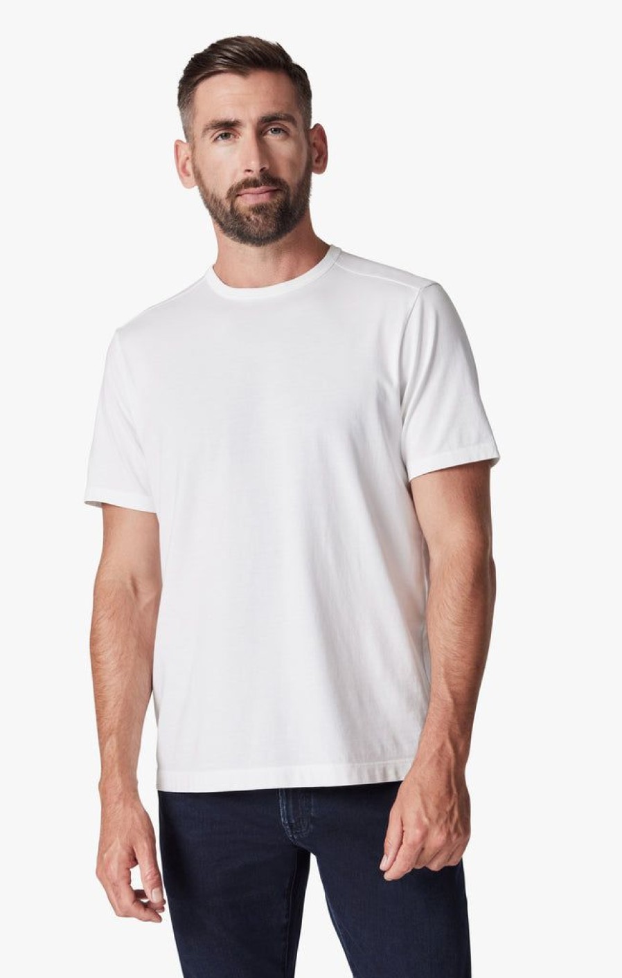 T-Shirts 34 Heritage | Basic Crew Neck T-Shirt In White