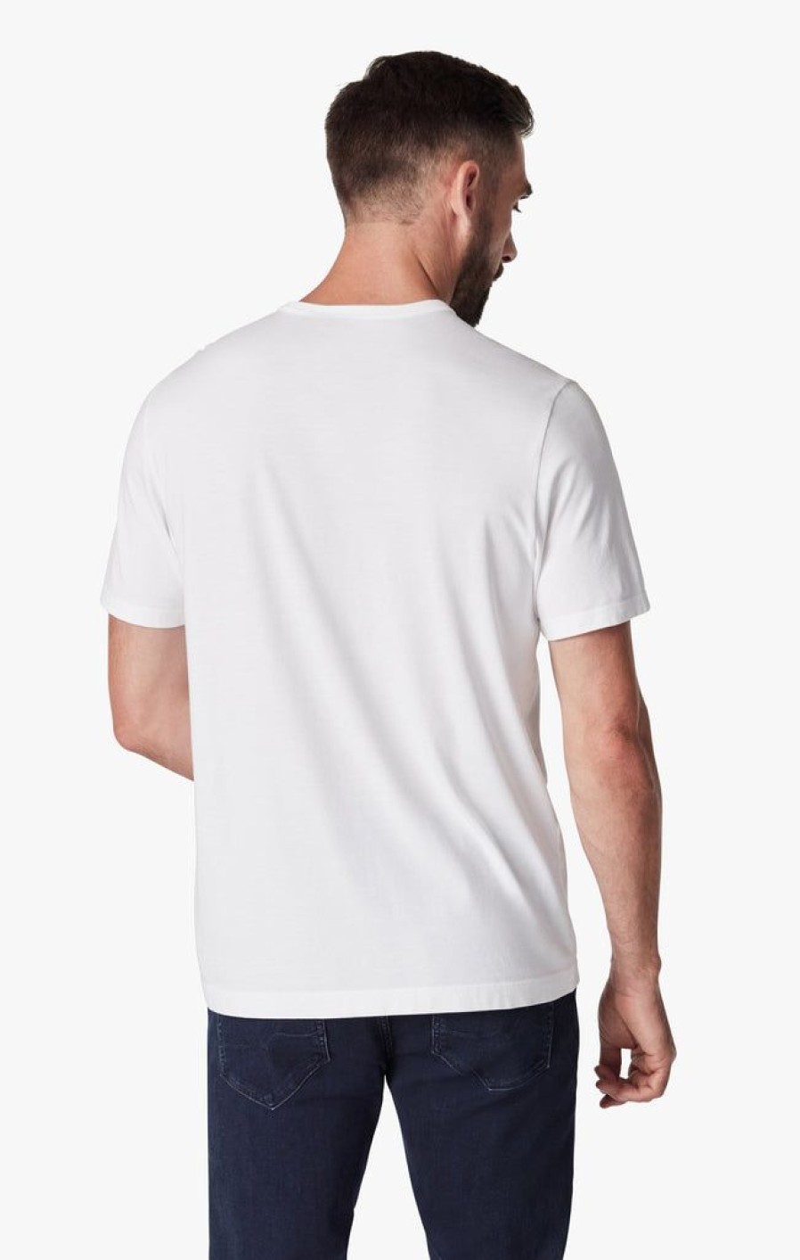 T-Shirts 34 Heritage | Basic Crew Neck T-Shirt In White