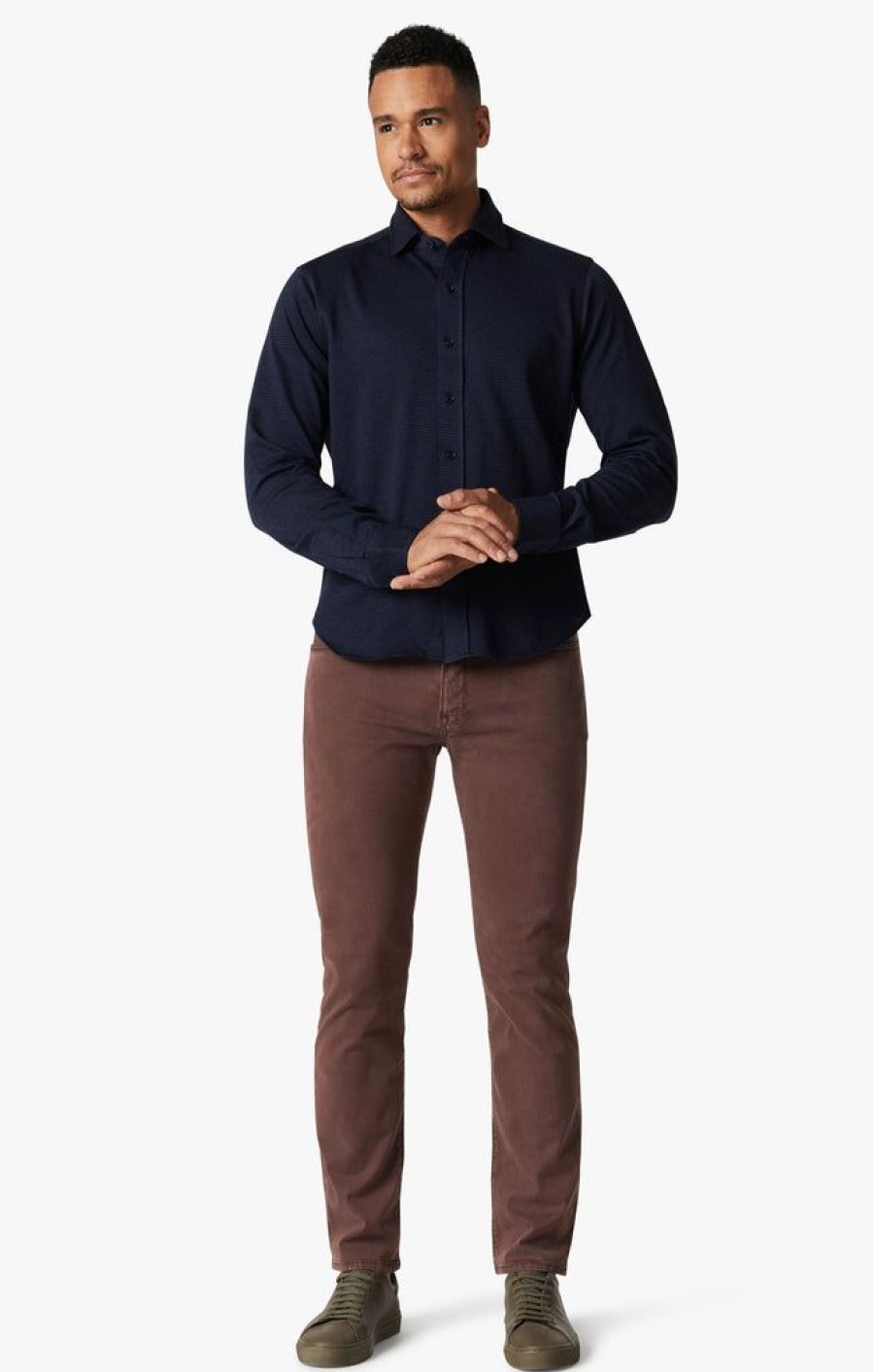 Pants 34 Heritage | Courage Straight Leg Pants In Mahogany Twill