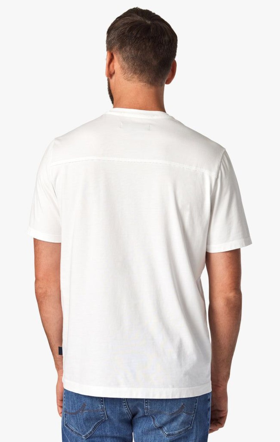 T-Shirts 34 Heritage | Deconstructed V-Neck T-Shirt In White