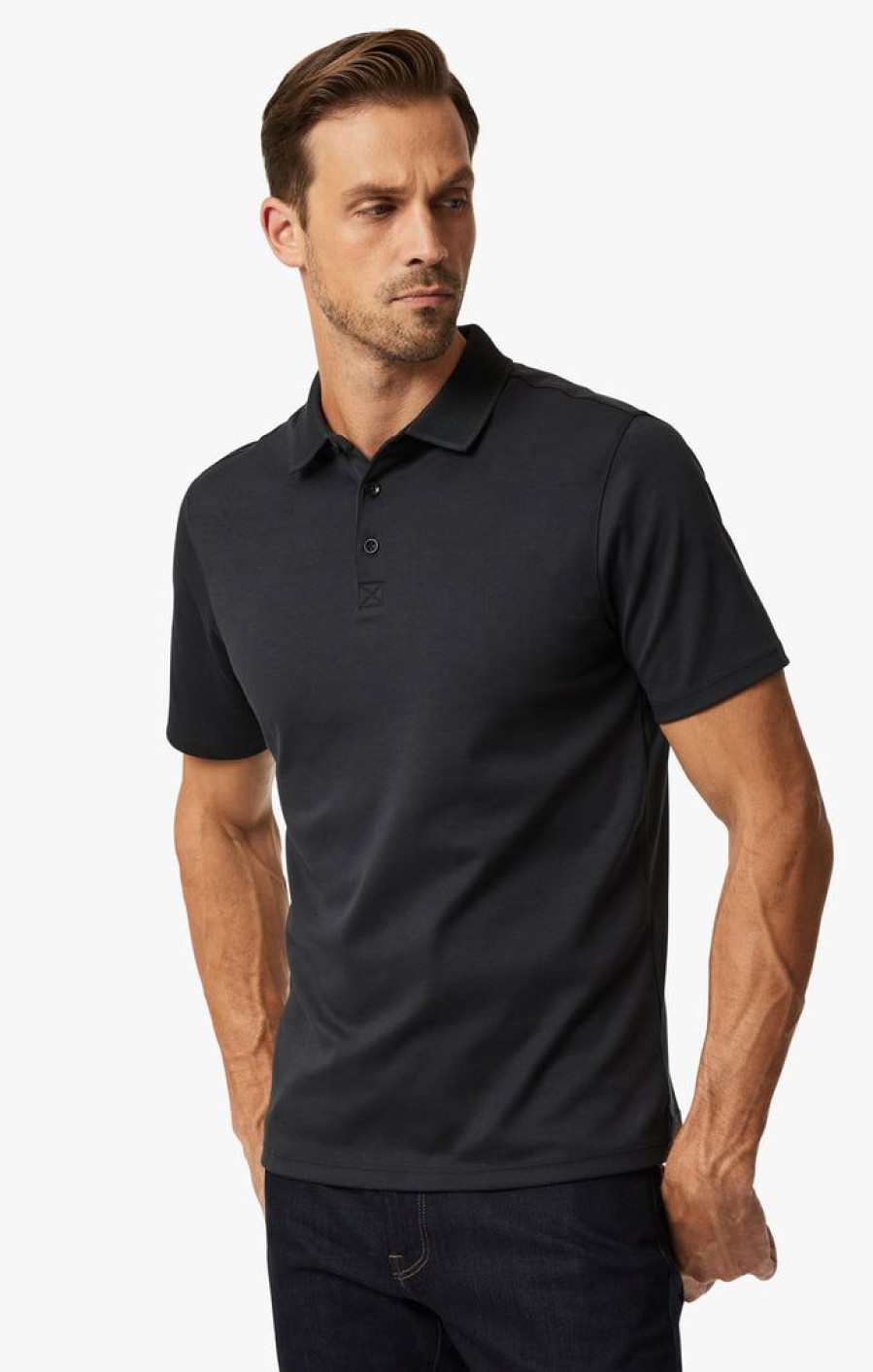 T-Shirts 34 Heritage | Polo T-Shirt In Black