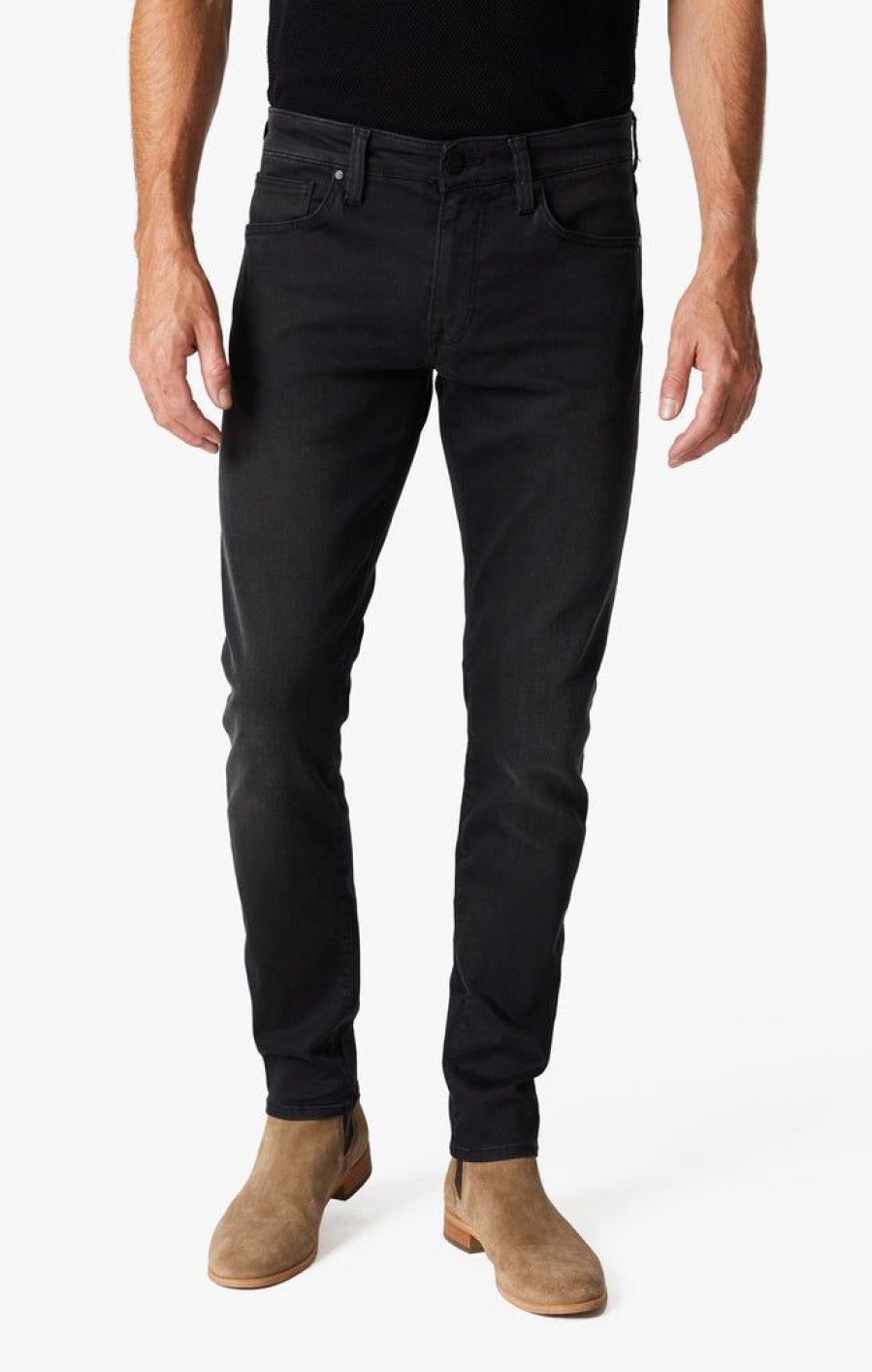 Denim 34 Heritage | Calm Skinny Leg Jeans In Dark Smoke Urban