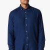 Shirts 34 Heritage | Denim Shirt In Mid Indigo Mid Indigo Denim