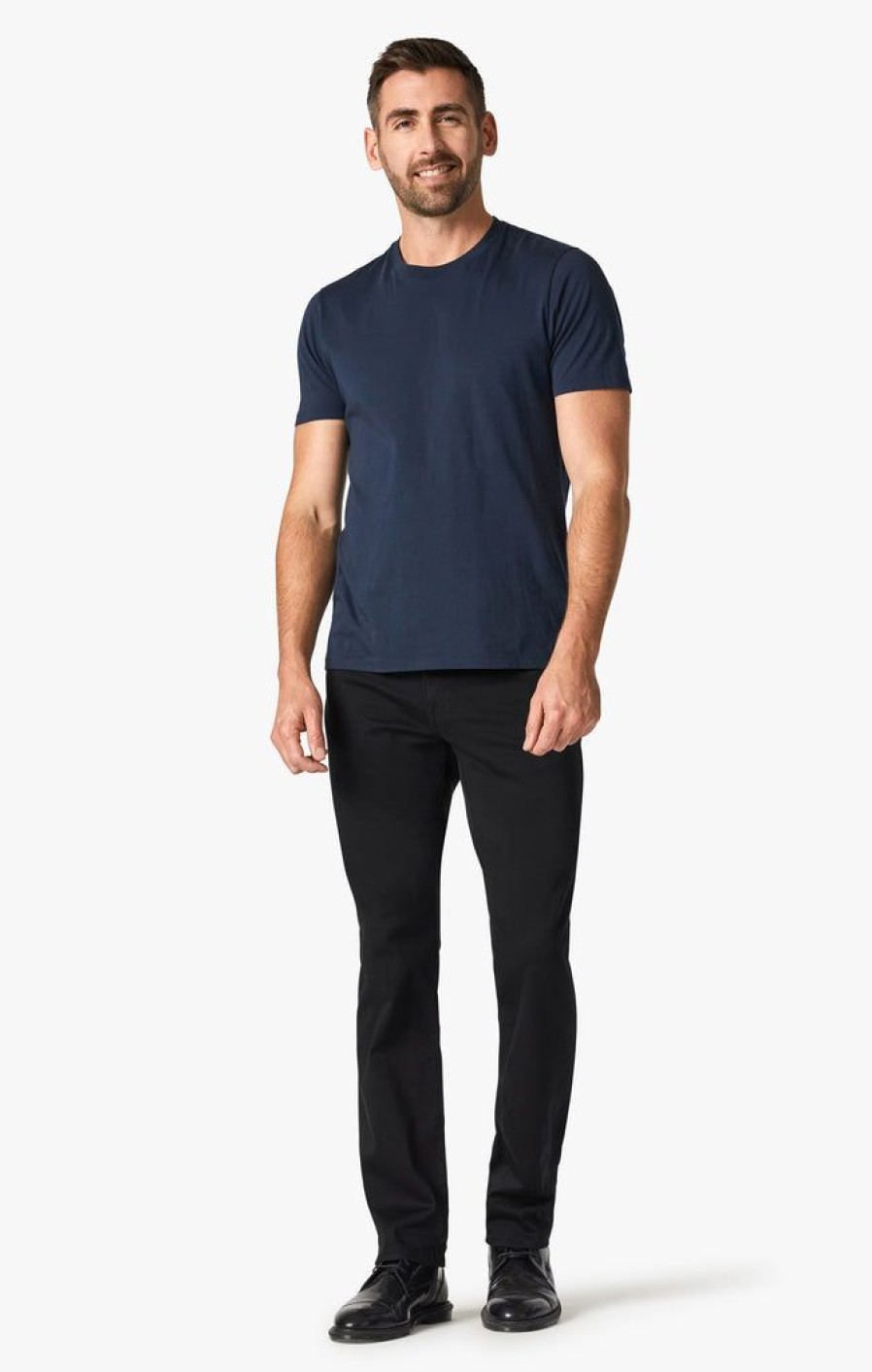 Denim 34 Heritage | Charisma Relaxed Straight Pants In Select Double Black