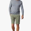 Shorts 34 Heritage | Ravenna Drawstring Shorts In Moss Green Soft Touch