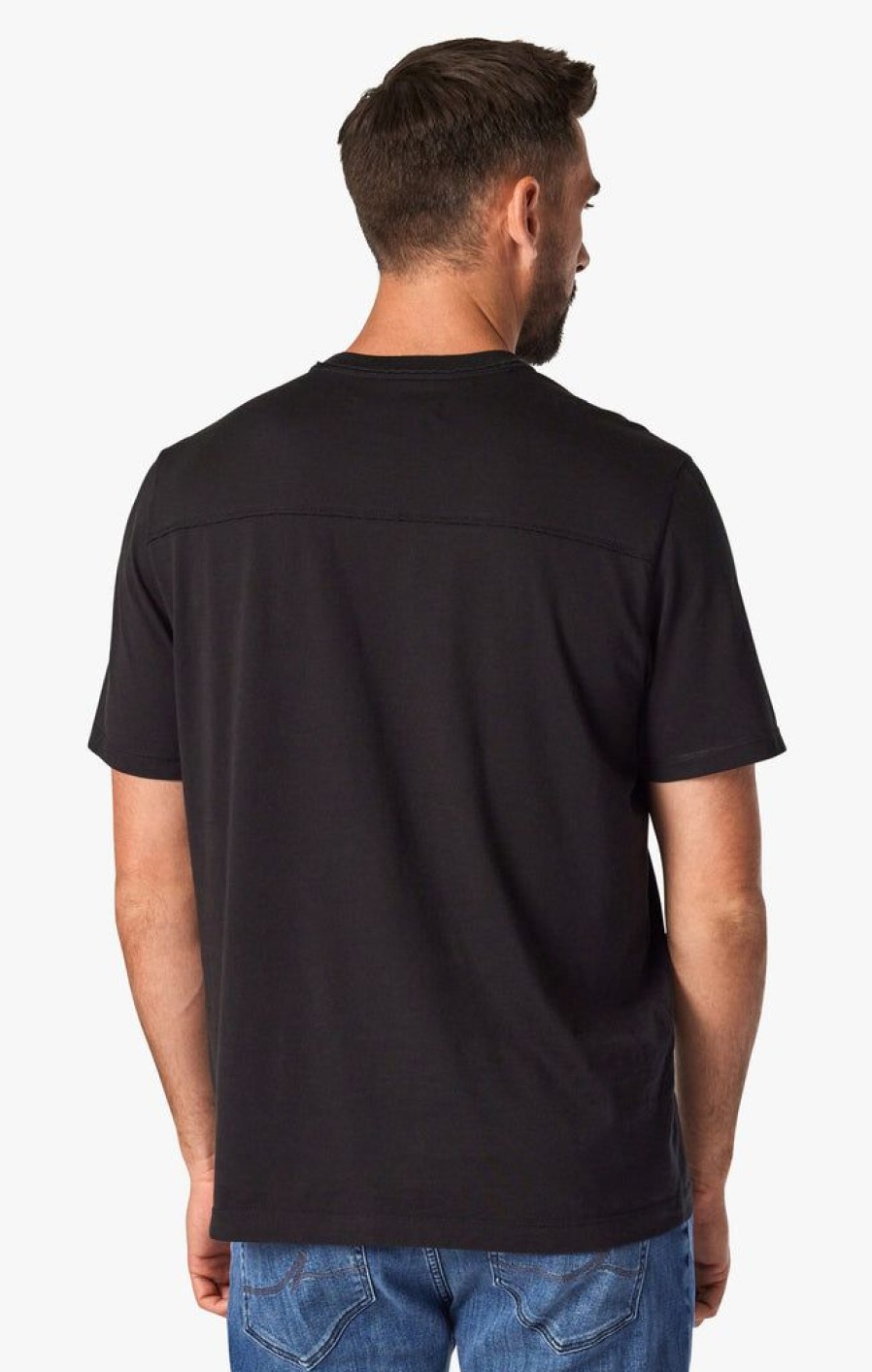 T-Shirts 34 Heritage | Deconstructed V-Neck T-Shirt In Black