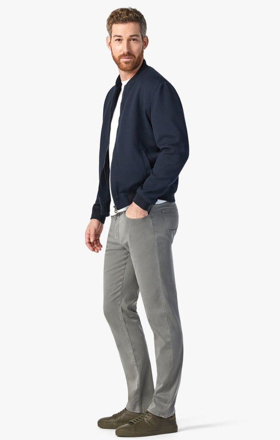 Pants 34 Heritage | Courage Straight Leg Pants In Pewter Twill