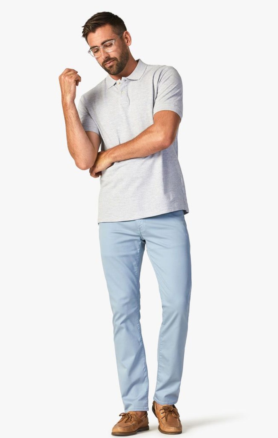 Pants 34 Heritage | Charisma Relaxed Straight Pants In French Blue Summer Coolmax