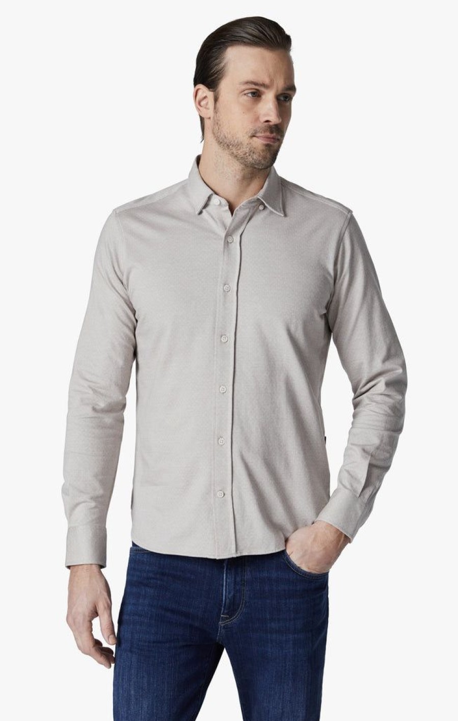 Shirts 34 Heritage | Star Shirt In Simply Taupe