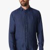 Shirts 34 Heritage | Linen Chambray Shirt In Indigo