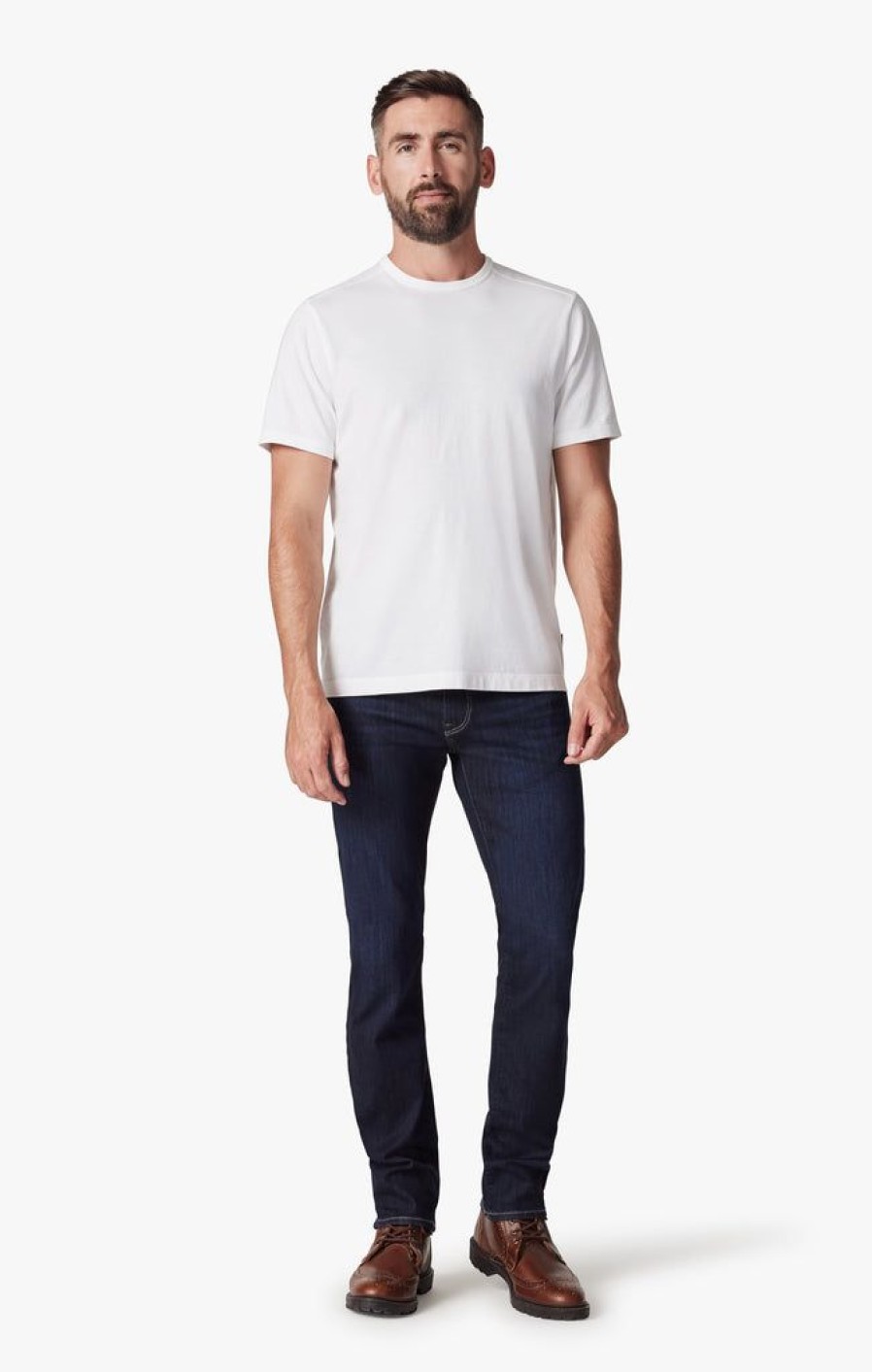 Denim 34 Heritage | Champ Athletic Fit Jeans In Deep Refined