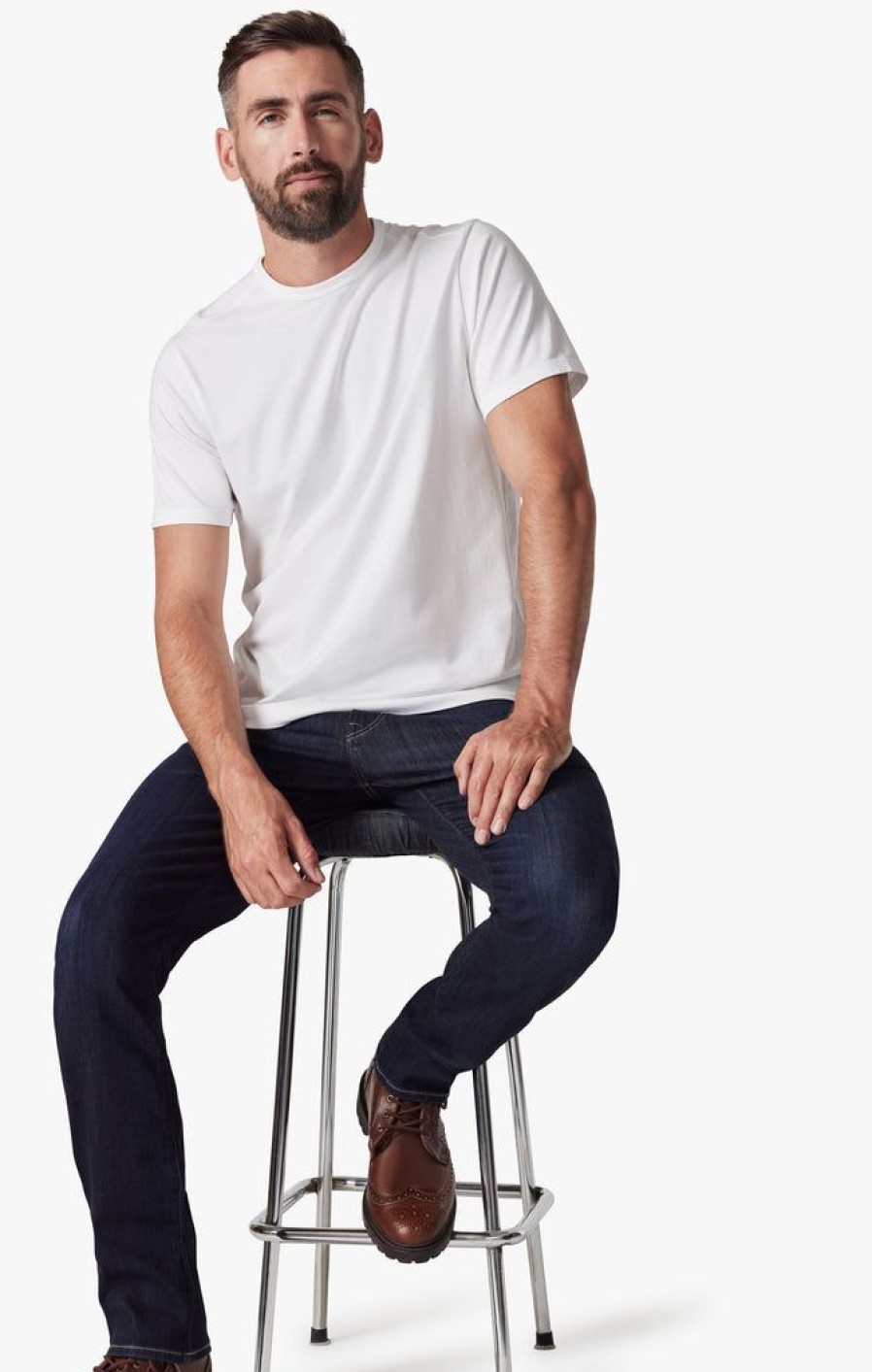 Denim 34 Heritage | Champ Athletic Fit Jeans In Deep Refined