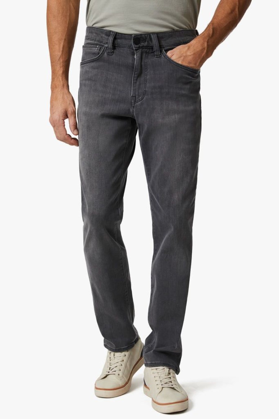 Denim 34 Heritage | Charisma Relaxed Straight Jeans In Mid Grey Urban