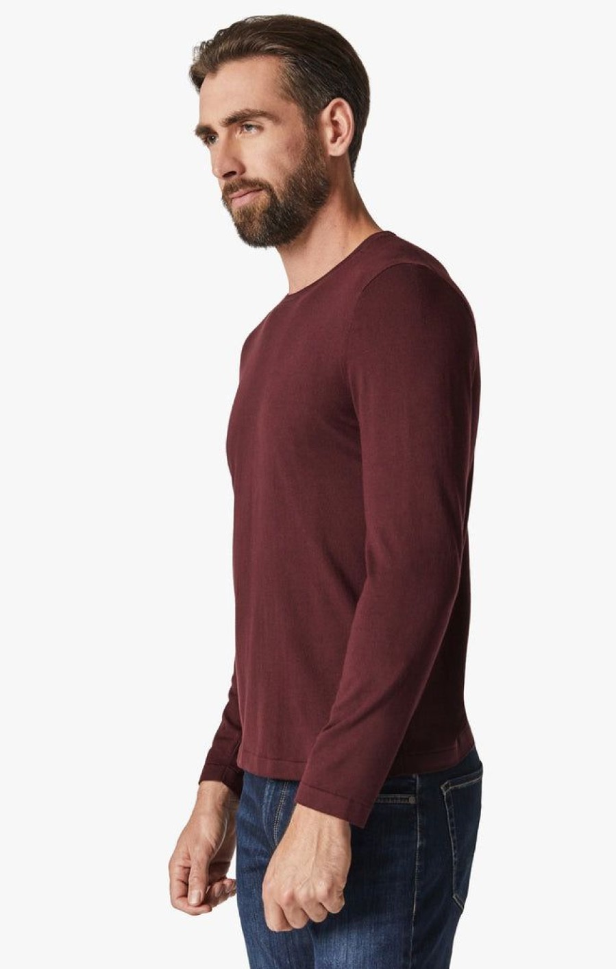 Sweaters 34 Heritage | Crew Neck Sweater In Decadent Chocolate