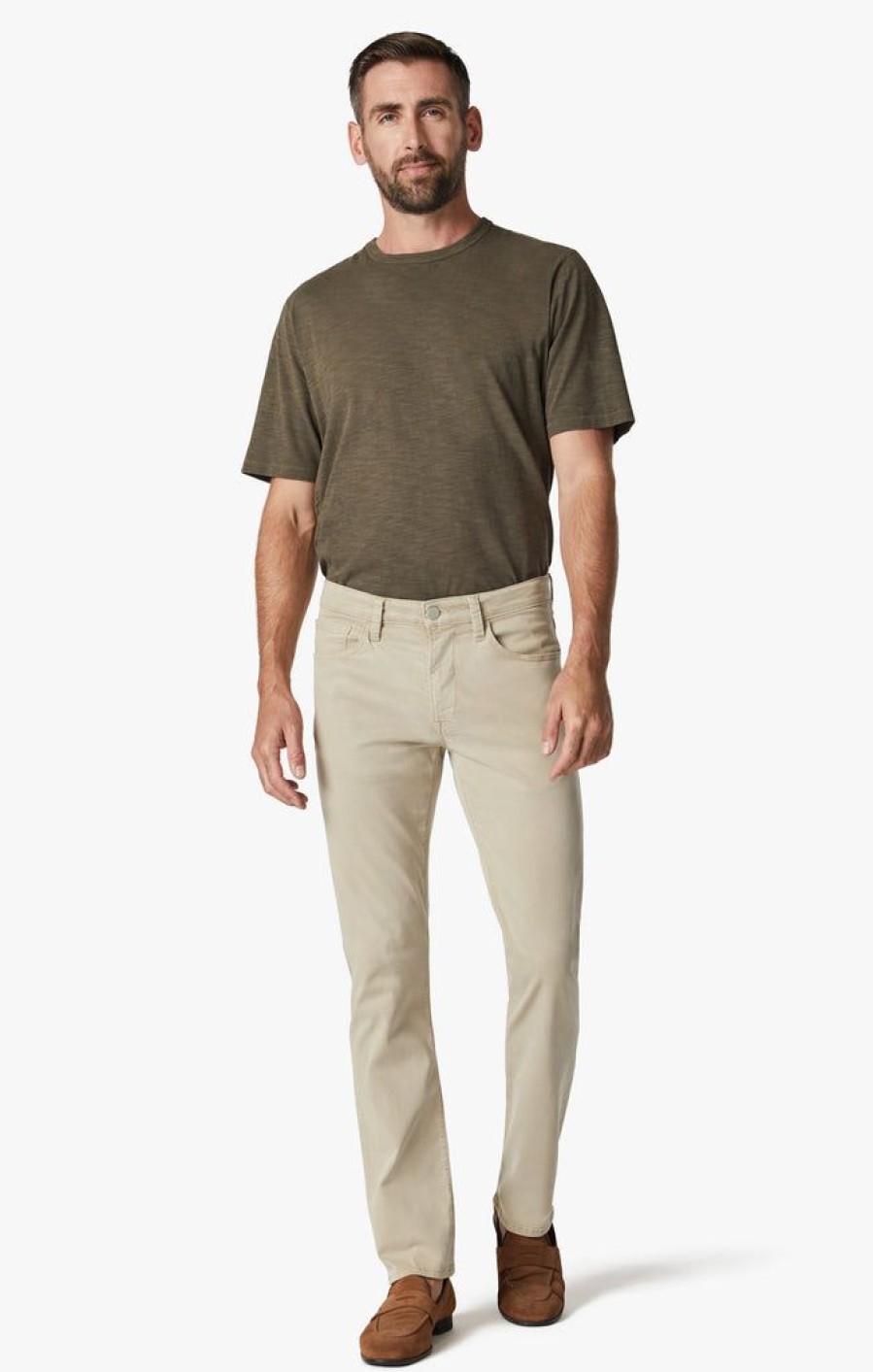 Pants 34 Heritage | Charisma Relaxed Straight Pants In Aluminum Twill